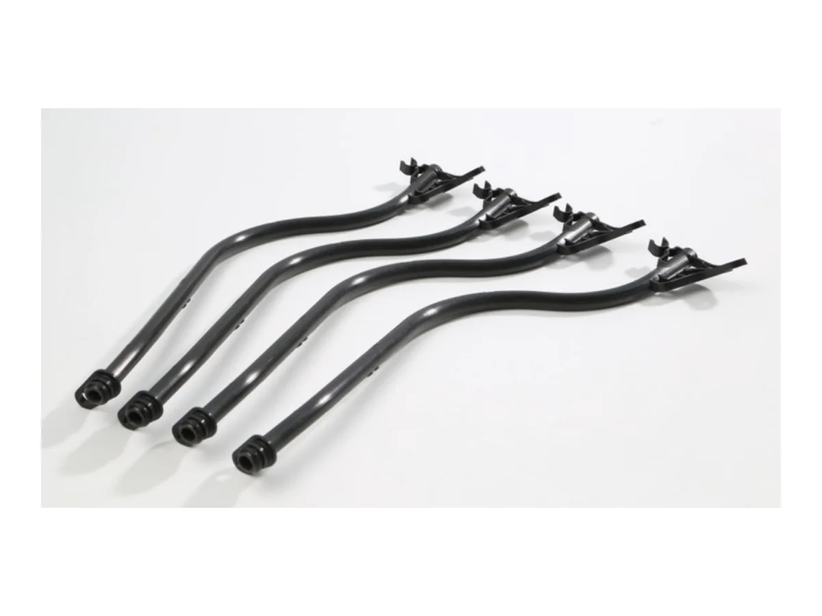 Long molded automotive fluid tube set
