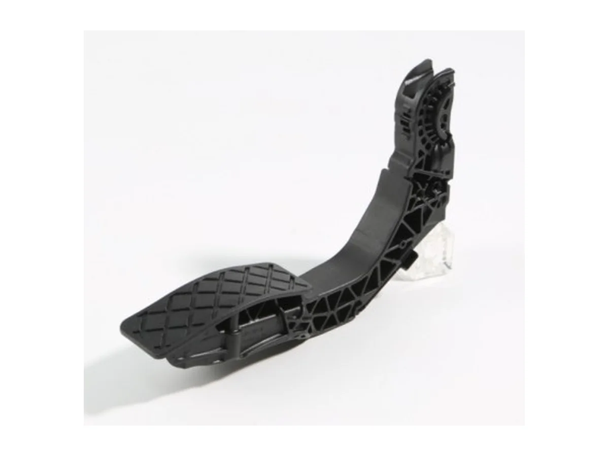 Ribbed molded automotive pedal component