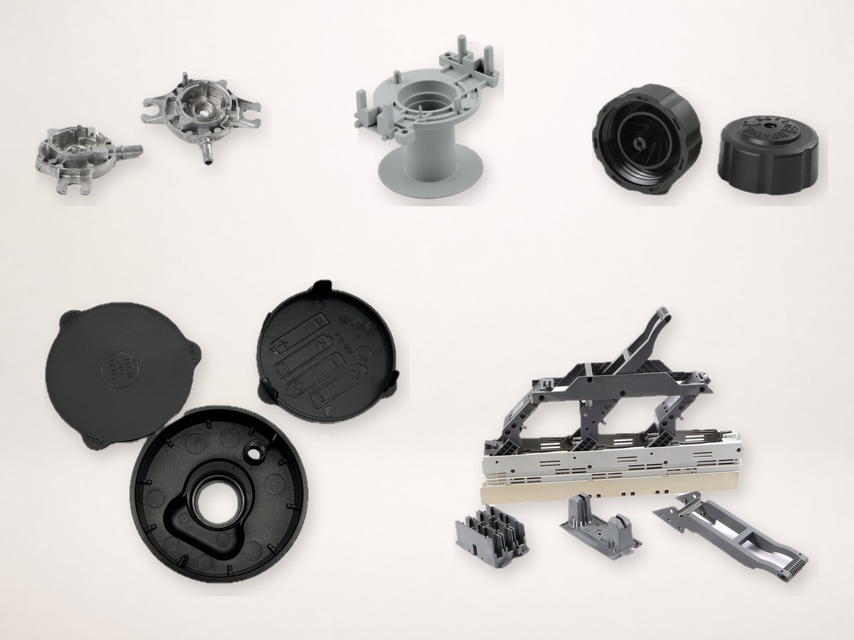 Industrial housings, caps and precision components