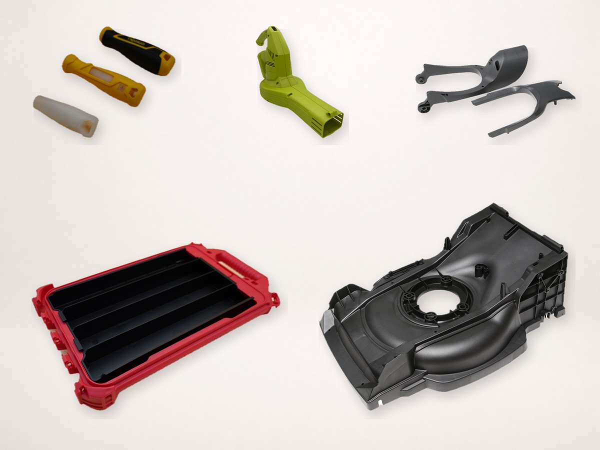 Power tool handles, cases and housings